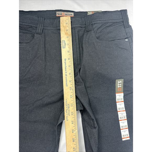 5.11 Tactical Defender Flex Slim Fit Black Pants Size 38x32 New With tags - Picture 6 of 10